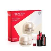 Palety i zestawy do makijażu - Shiseido Shiseido Benefiance Wrinkle Smoothing Eye Cream zestaw upominkowy V dla kobiet - miniaturka - grafika 1