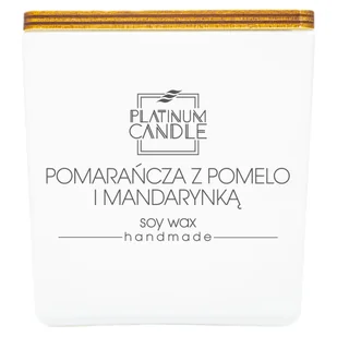 Świeca sojowa zapachowa POMARAŃCZA Z POMELO I MANDARYNKĄ 220g - Świece - miniaturka - grafika 1