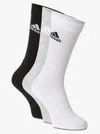 Skarpetki męskie - adidas Performance Skarpety pakowane po 3 szt. Mężczyźni drobna dzianina szary|czarny|biały|wielokolorowy jednolity, M - miniaturka - grafika 1