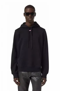felpa uomo diesel a04073 0bawt s-ginn-hood-d 9xx black - Bluzy męskie - miniaturka - grafika 1