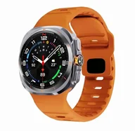 Akcesoria do smartwatchy - opaska pasek bransoleta LINEBAND Samsung Galaxy Watch ULTRA 47mm pomarańczowa - miniaturka - grafika 1