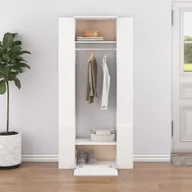 Szafy biurowe - vidaXL Szafki do przedpokoju, 2 szt., białe, materiał drewnopochodny - miniaturka - grafika 1