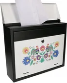 Skrzynki na listy - Skrzynka Pocztowa Na Listy Pocztę Gazety Zdobiona - miniaturka - grafika 1