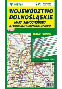 Mapa województwa dolnośląskiego - administracyjno-samochodowa 1:220 000 - Wydawnictwo Kartograficzne - Atlasy i mapy - miniaturka - grafika 2