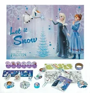 Ozdoby bożonarodzeniowe - Kalendarz adwentowy dla dzieci Kraina Lodu pełny 24 okienka prezent Mikołaj - miniaturka - grafika 1