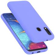 Etui i futerały do telefonów - Pokrowiec Do Samsung Galaxy A10e / A20e Etui w LIQUID JASNY FIOLET TPU Silikon Case Cover Obudowa Ochronny Cadorabo - miniaturka - grafika 1