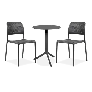 Zestaw Nardi BORA BISTROT/SPRITZ 2+1 Antracite - Meble ogrodowe - miniaturka - grafika 1