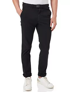 Calvin Klein Męskie spodnie Slim Fit Garment Dye Chino Belt Lssige, Ck czarny, 31W x 34L - Spodenki męskie - miniaturka - grafika 1
