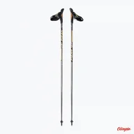 Kije trekkingowe - Kije Nordic Walking Fizan Runner 40% Carbon BLACK-GOLD - miniaturka - grafika 1
