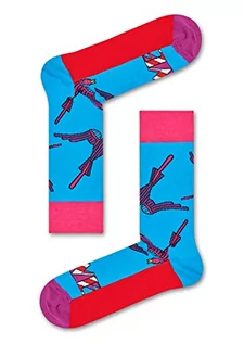 Skarpetki męskie - Happy Socks Love Sock, Skarpety dla kobiet i mężczyzn, Pomarańczowy-Rosa-Fioletowy-Czarny (41-46) - grafika 1