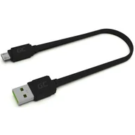 Kable USB - Green Cell Green Cell microUSB GCmatte płaski KABGC01 - miniaturka - grafika 1