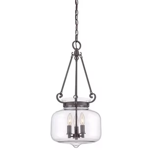 Elstead Lighting LAMPA wisząca QZ/STEWART WT Elstead metalowa OPRAWA Zwis Brązowy - Lampy sufitowe - miniaturka - grafika 2