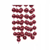Ozdoby bożonarodzeniowe - Sznur koralików girlanda błyszcząca 2,7m ciemny brąz - miniaturka - grafika 1