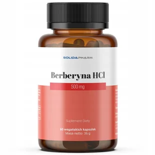 Solida Pharm Berberyna HCI 500 mg, 60 kapsułek - Serce i układ krążenia Solida Pharm Berberyna HCI 500 mg, 60 kapsułek - Serce i układ krążenia - miniaturka - grafika 1