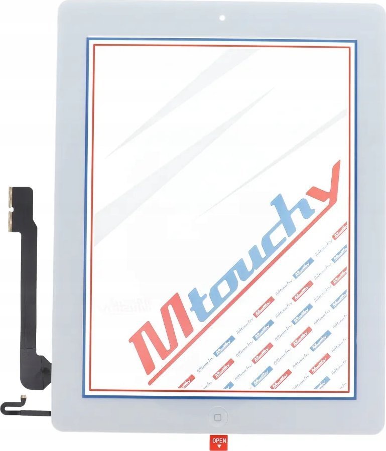 Samsung MUSTTBY Ekran dotykowy + taśma klejąca + Home do iPAD 4 biały