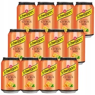 Napoje gazowane - Schweppes Citrus Mix Napój o smaku cytrusowym 330 ml x 12 sztuk - miniaturka - grafika 1