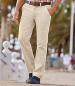 Spodnie męskie - Beżowe spodnie chinosy Mężczyzna Atlas For Men - Kolor : Beżowy - Rozmiar : 48 - miniaturka - grafika 1