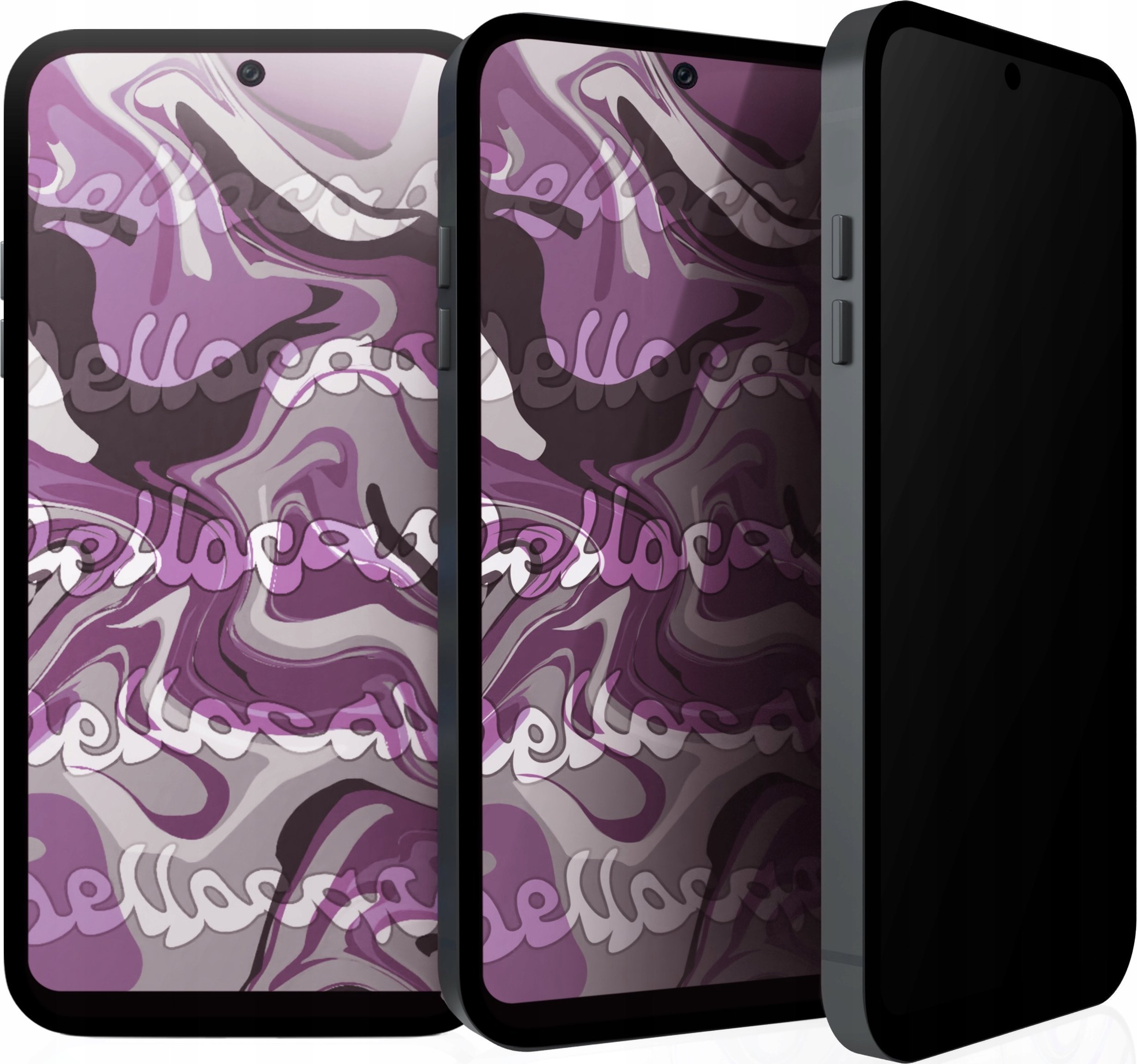 Hello Case [2-pak] Szkło Hartowane Do Samsung Galaxy S24 FE Antyszpiegowskie, 9H
