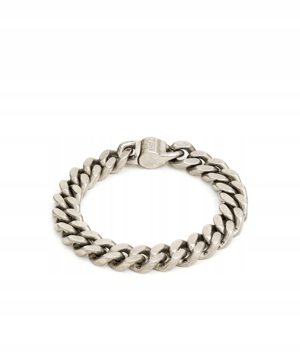 GUESS Bransoletka męska srebrna r L