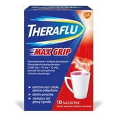 Przeziębienie i grypa - GlaxoSmithKline CONSUMER HEAL.POLSKA THERAFLU MAX GRIP 10 sasz 4632373 - miniaturka - grafika 1