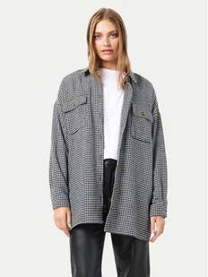 Noisy May Koszula Flanny 27012531 Szary Loose Fit - Koszule damskie - miniaturka - grafika 1
