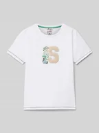 Koszulki dla chłopców - T-shirt z wyhaftowanym motywem - miniaturka - grafika 1