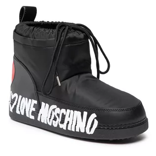 Śniegowce damskie - Śniegowce LOVE MOSCHINO - JA24202G1FISJ000  Nero - grafika 1