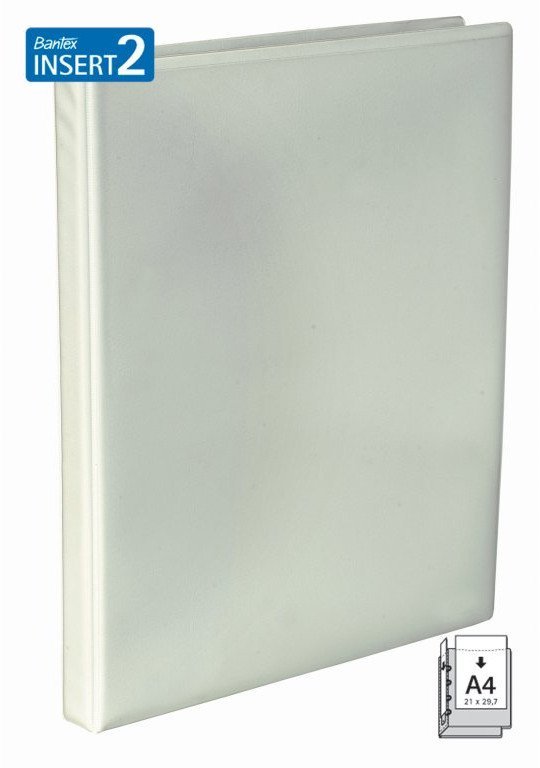 Segregator Bantex Indstiksringbind Bantex, A4, 4 O-ringe 16 mm, ryg 25 mm, hvid