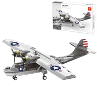 Klocki - Klocki Wange 5007 - Samolot amfibijny PBY-5A Catalina, 346 elementów - miniaturka - grafika 1