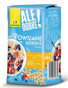 LEWIATAN PŁATKI OWSIANE GÓRSKIE 500G - Płatki śniadaniowe i musli - miniaturka - grafika 1