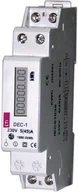 Liczniki energii elektrycznej - ETI polam Licznik energii elektrycznej 1-fazowy 5A 230V AC IP20 DEC-1 004804050 004804050 - miniaturka - grafika 1