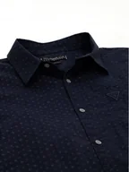 Koszule męskie - Guess Koszula M4YH08 WGBO1 Granatowy Regular Fit - miniaturka - grafika 1