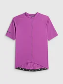 Koszulki rowerowe - 4F Koszulka kolarska męska - fioletowa XXL - miniaturka - grafika 1