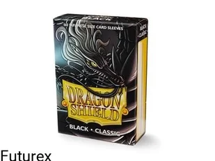 Dragon Shield Japanese Art Sleeves - Classic Black (60 Sleeves) - Zabawy w naśladowanie dorosłych - miniaturka - grafika 1