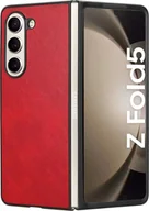 Etui i futerały do telefonów - Pokrowiec König Design kompatybilny z Samsung Galaxy Z Fold5 - plastikowe, miękkie etui na telefon - czerwony - miniaturka - grafika 1