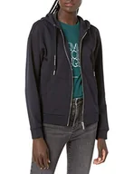 Bluzy damskie - Armani Exchange Damska bluza z kapturem z logo Circle Back Zip Up, grantowy, L - miniaturka - grafika 1