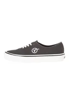 Trampki męskie - Vans Skórzane sneakersy w kolorze antracytowym - miniaturka - grafika 1