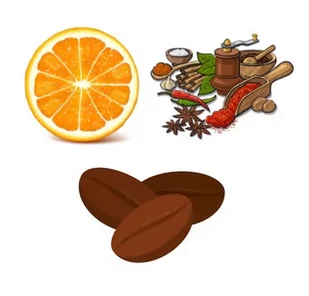 Kawa Arabica mielona lub ziarnista smakowa orient Express – pomarańcze z korzennymi przyprawami 200g - Cappuccino i kawy smakowe - miniaturka - grafika 1