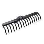 Grabie i motyki - Grabie ogrodowe Flers bez trzonka 16-zębne - miniaturka - grafika 1