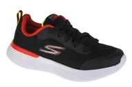 Buty dla chłopców - Skechers Go Run 400 V2 Omega 405100L-BKRD chłopięce sneakersy, czarne, rozmiar 33 - miniaturka - grafika 1