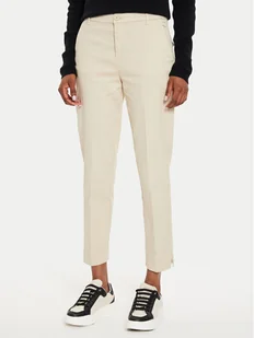 United Colors Of Benetton Chinosy 4CDR558R5 Beżowy Slim Fit - Spodnie damskie - miniaturka - grafika 1