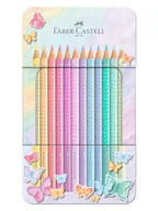 Przybory szkolne - Faber-Castell Kredki (12 szt.) "Sparkle Pastell" - miniaturka - grafika 1