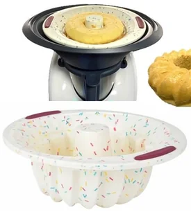 Forma na babkę do Varoma Thermomix TM6 TM5 silikonowa BEZ USZTYWNIENIA kolor kremowa - Akcesoria i części AGD - miniaturka - grafika 1