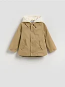 Kombinezony dla dzieci - Reserved - Kurtka z kapturem - beżowy - miniaturka - grafika 1