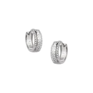 Biżuteria dla dzieci - Srebrne kolczyki 925 Wzorzyste Kółeczka Cyrkonie - miniaturka - grafika 1