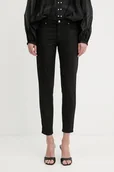 Spodnie damskie - Fracomina jeansy BELLA damskie kolor czarny FP25SV8000W67601 - miniaturka - grafika 1