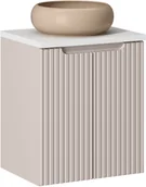 Meble łazienkowe - Zestaw meblowy 50cm z blatem i umywalką nablatową Wiki - miniaturka - grafika 1