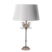 Lampy stojące - Elstead Lighting Amarilli Table Lamp Black/Silver AML/TL BLK/SIL Elstead lampa stołowa stylowa abażurowa AML/TL BLK/SIL) - miniaturka - grafika 1