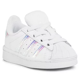 Adidas Buty Superstar El I FV3143 Ftwwht/Ftwwht/Ftwwht - Buty dla dziewczynek - miniaturka - grafika 1