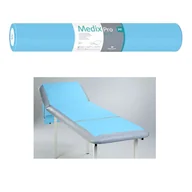 Kosmetyczne akcesoria jednorazowe - Podkład higieniczny na rolce 70cm x 50cm niebieski podfoliowany 54g MedixPro 80szt - miniaturka - grafika 1